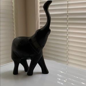 Black Elephant Statue